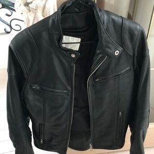 X small leather motorcycle jacket brand new wore only once